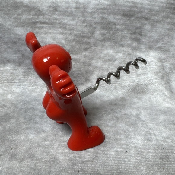 Happy Red Man Wine Corkscrew/Bottle‎ Opener, Funny Portable Barware Bachelorette - Picture 4 of 11